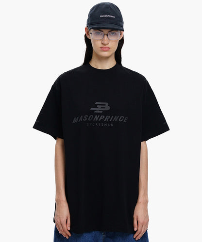 【自社サイト限定】4カラー オーバーサイズ リフレクターロゴプリント Tシャツ DT4358【MASONPRINCE】【2025SS】