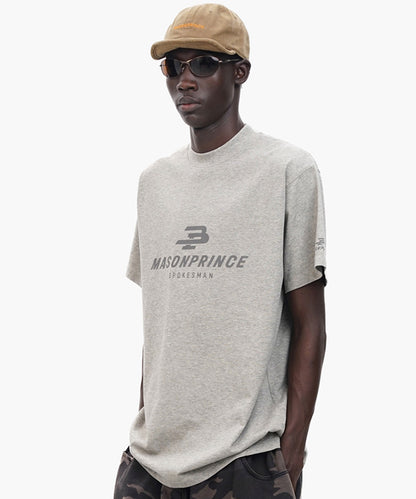 【自社サイト限定】4カラー オーバーサイズ リフレクターロゴプリント Tシャツ DT4358【MASONPRINCE】【2025SS】