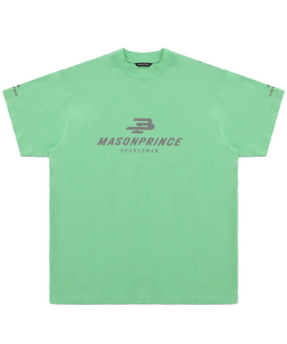 【自社サイト限定】4カラー オーバーサイズ リフレクターロゴプリント Tシャツ DT4358【MASONPRINCE】【2025SS】