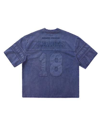 オーバーサイズ ヴィンテージ加工 ナンバリング Vネック Tシャツ DT4366【MASONPRINCE】【2025SS】