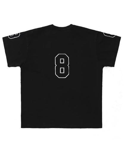 【SALE 30%OFF_特別価格適用※カートに入れるとセール価格が適用されます※】オーバーサイズ ヴィンテージ フェード加工 ナンバリング Tシャツ DT4378【MASONPRINCE】【2025SS】