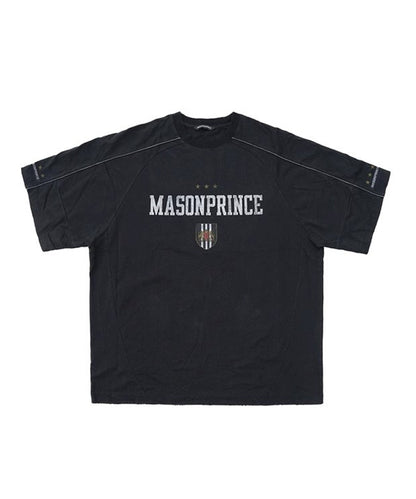 オーバーサイズ ヴィンテージウォッシュ加工 ナンバリング Tシャツ DT4380【MASONPRINCE】【2025SS】
