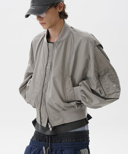 【自社サイト限定】ショート丈 ドロップショルダー MA-1 ブルゾン JK4045【MASONPRINCE】【2025SS】