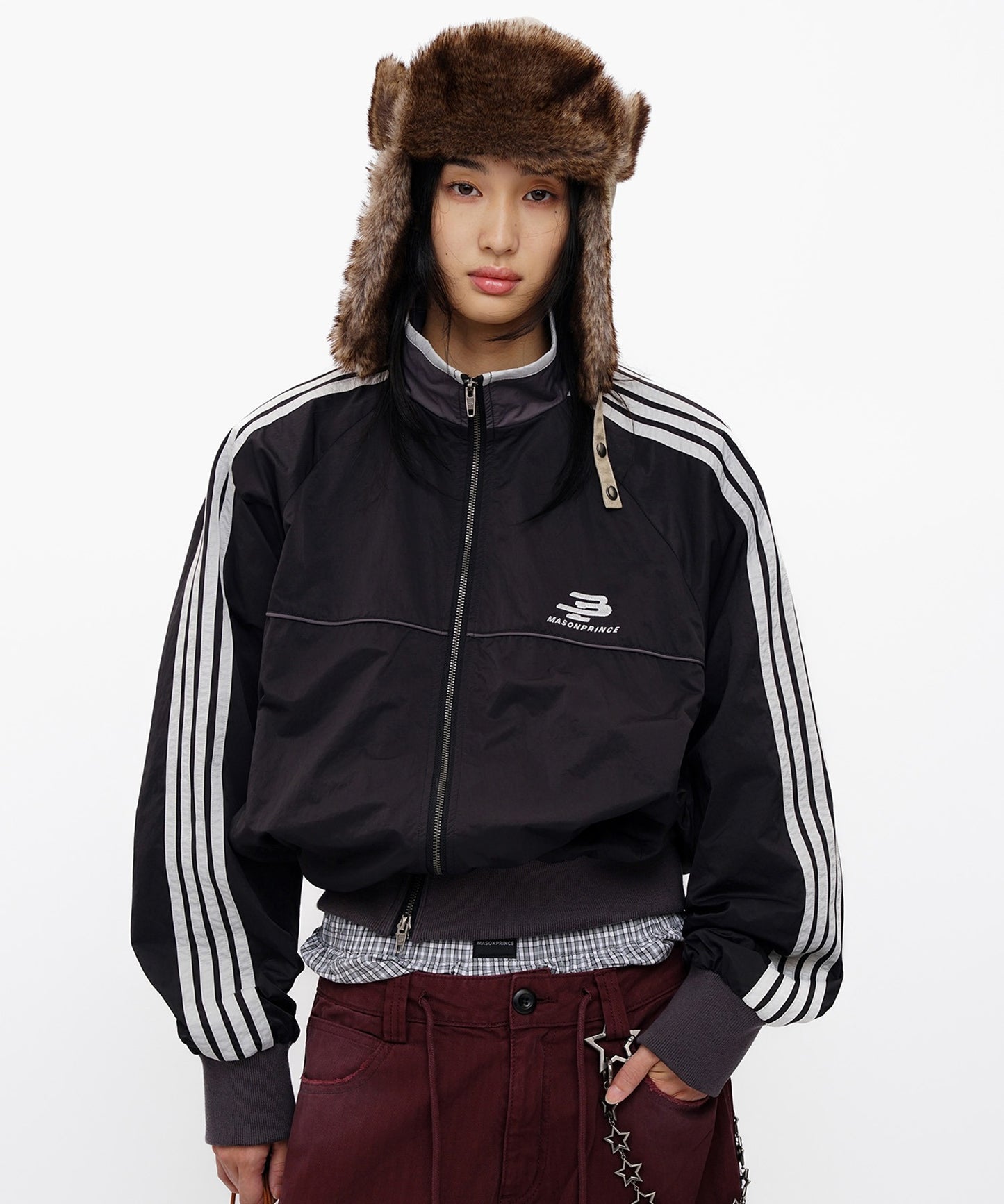 オーバーサイズ サイドライン トラックJKT JK4051【MASONPRINCE】【2025AW】