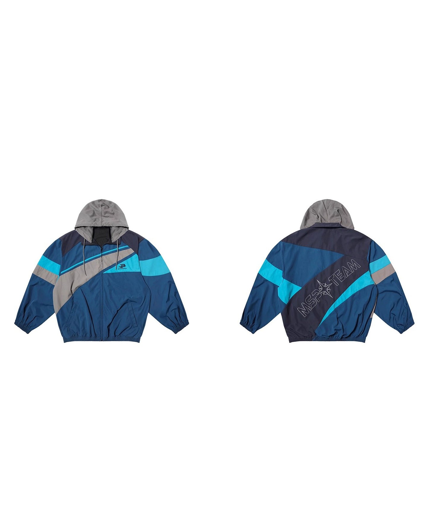 オーバーサイズ フード付き ブロックカラー トラックJKT JK4055【MASONPRINCE】【2025AW】