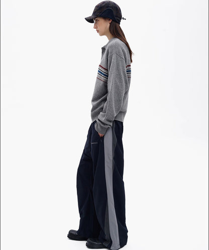 カレッジスタイル ポロネック ニット MY2165【MASONPRINCE】【2025AW】