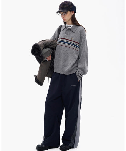 カレッジスタイル ポロネック ニット MY2165【MASONPRINCE】【2025AW】
