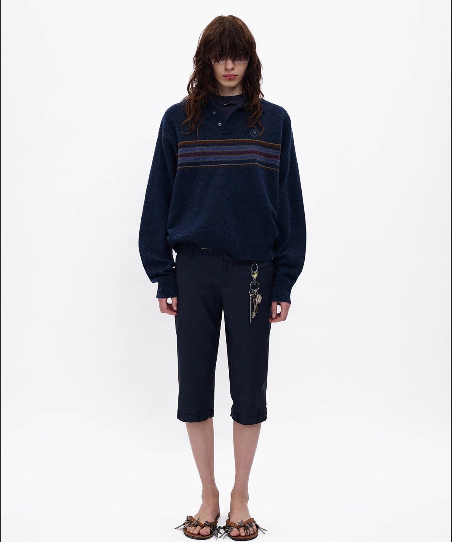 カレッジスタイル ポロネック ニット MY2165【MASONPRINCE】【2025AW