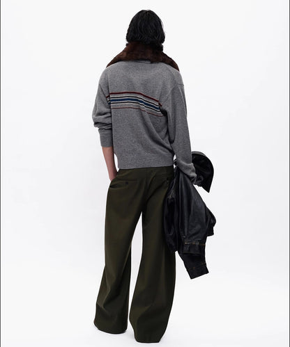カレッジスタイル ポロネック ニット MY2165【MASONPRINCE】【2025AW】