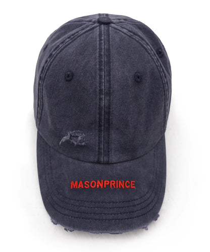 ヴィンテージウォッシュ加工&ダメージ加工 ベースボールキャップ MZ2119【MASONPRINCE】【2025SS】