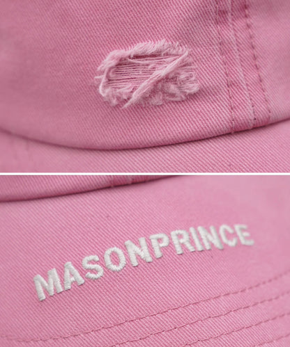 ヴィンテージウォッシュ加工&ダメージ加工 ベースボールキャップ MZ2119【MASONPRINCE】【2025SS】