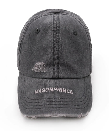 ヴィンテージウォッシュ加工&ダメージ加工 ベースボールキャップ MZ2119【MASONPRINCE】【2025SS】