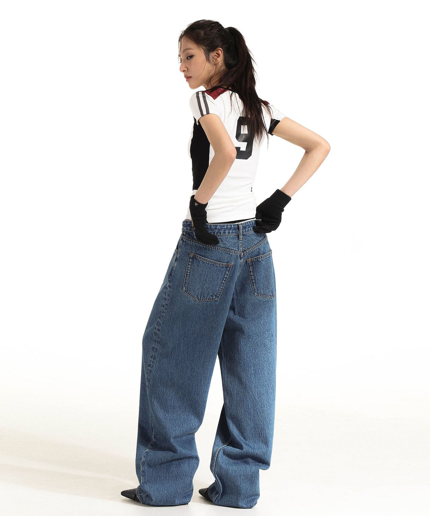 【SALE 50%OFF_特別価格適用※カートに入れるとセール価格が適用されます※】3カラー 90S風ヴィンテージ加工 バギーデニムパンツ NZK6207【MASONPRINCE】