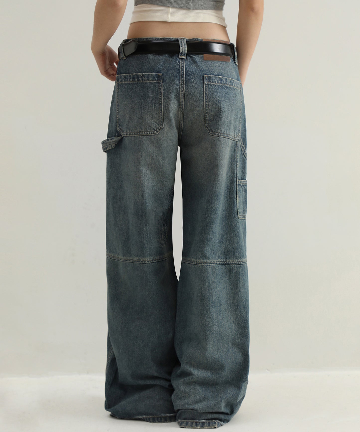 ルーズフィット ワークデザイン ローライズ デニムパンツ NZK6217【MASONPRINCE】【2025SS】