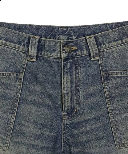 ルーズフィット ワークデザイン ローライズ デニムパンツ NZK6217【MASONPRINCE】【2025SS】