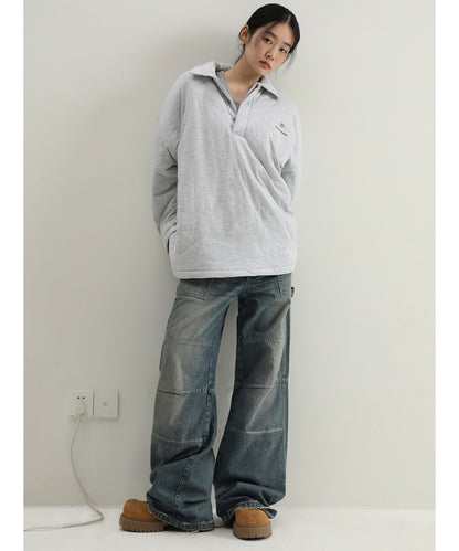 ルーズフィット ワークデザイン ローライズ デニムパンツ NZK6217【MASONPRINCE】【2025SS】