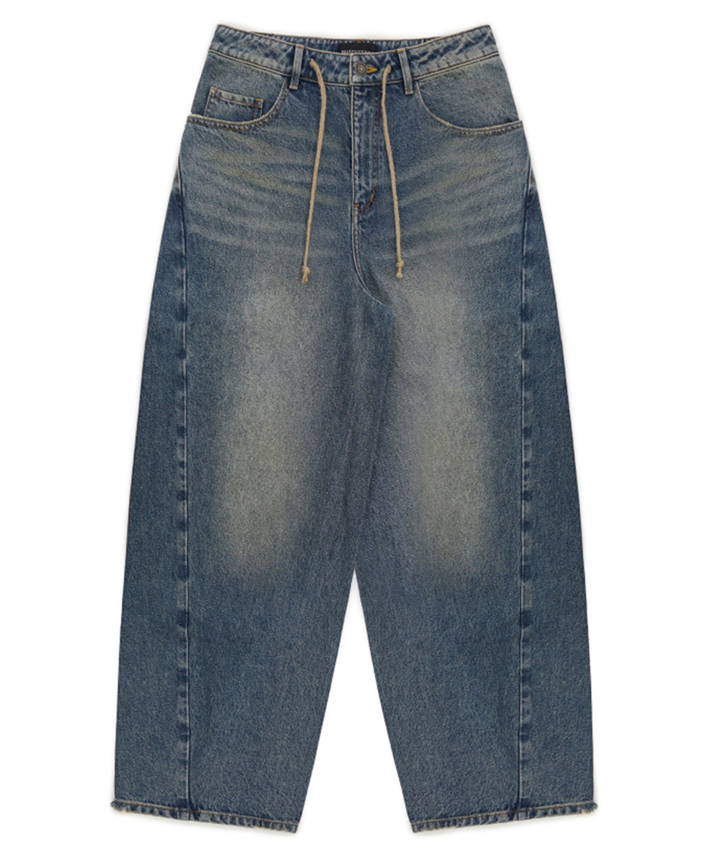 ルーズフィット 裾ダメージ デニムパンツ NZK6222【MASONPRINCE】【2025SS】