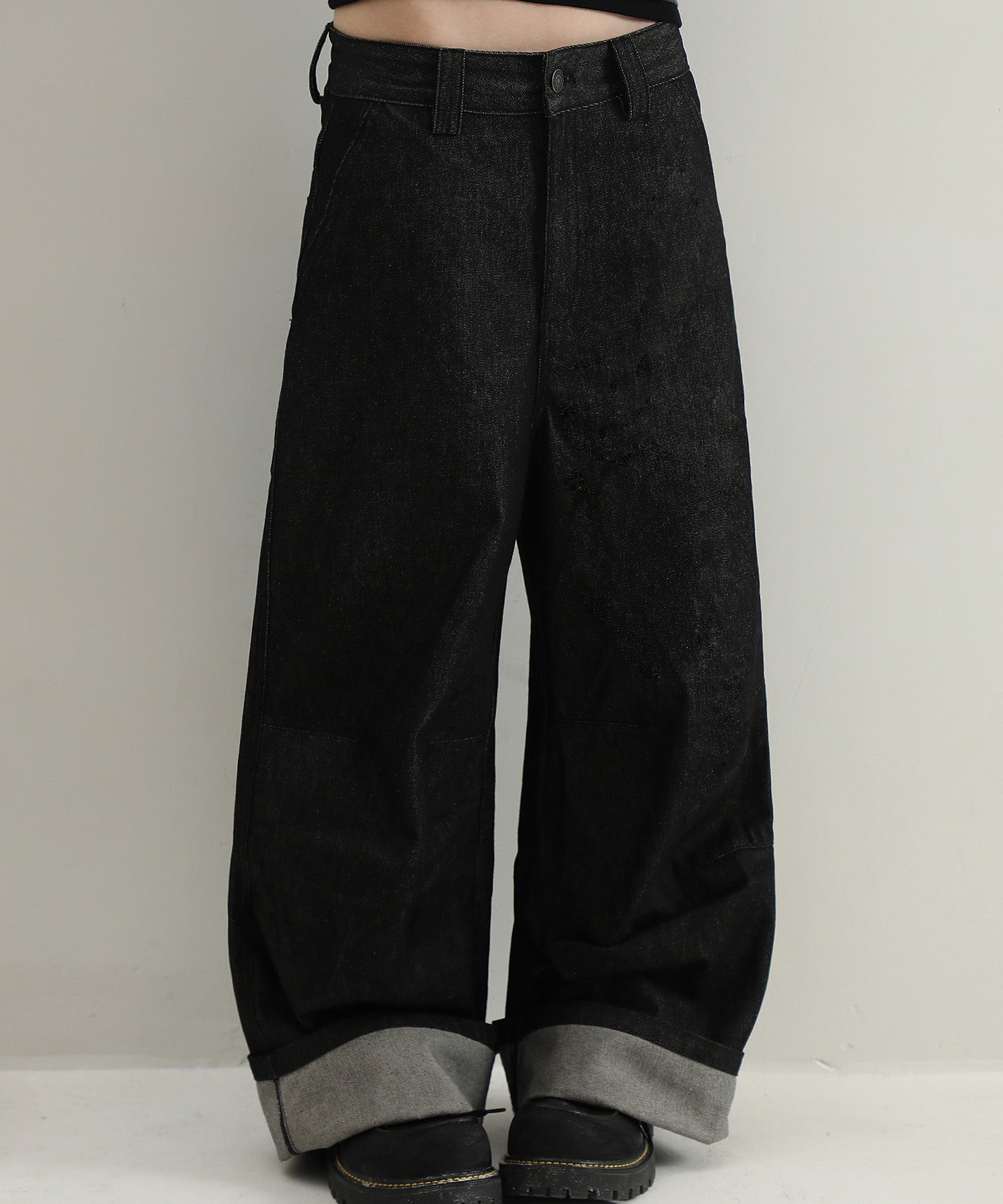 ワイドシルエット インディゴ デニムパンツ NZK6225