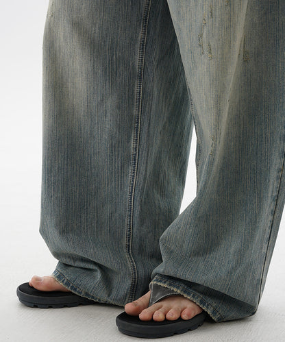ルーズフィット レトロブルー デニムパンツ NZK6235【MASONPRINCE】【2025SS】