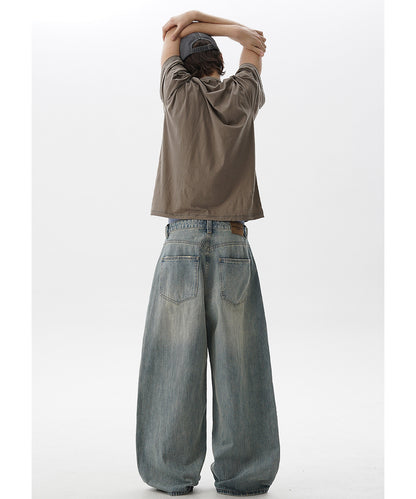 ルーズフィット レトロブルー デニムパンツ NZK6235【MASONPRINCE】【2025SS】