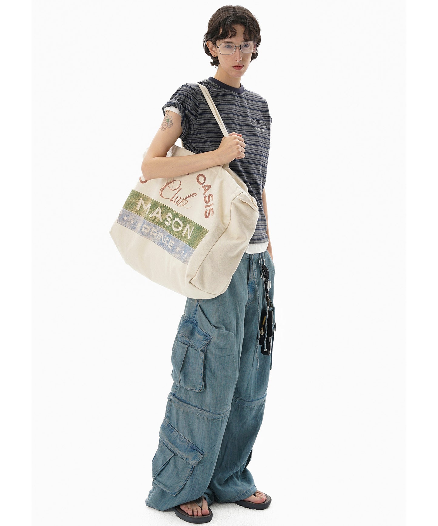 【自社サイト限定】ルーズフィット 2way カーゴデニムパンツ NZK6236【MASONPRINCE】【2025SS】
