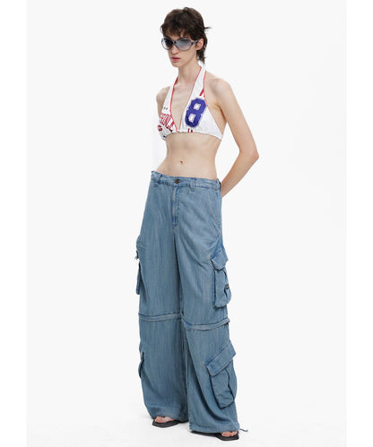 【自社サイト限定】ルーズフィット 2way カーゴデニムパンツ NZK6236【MASONPRINCE】【2025SS】