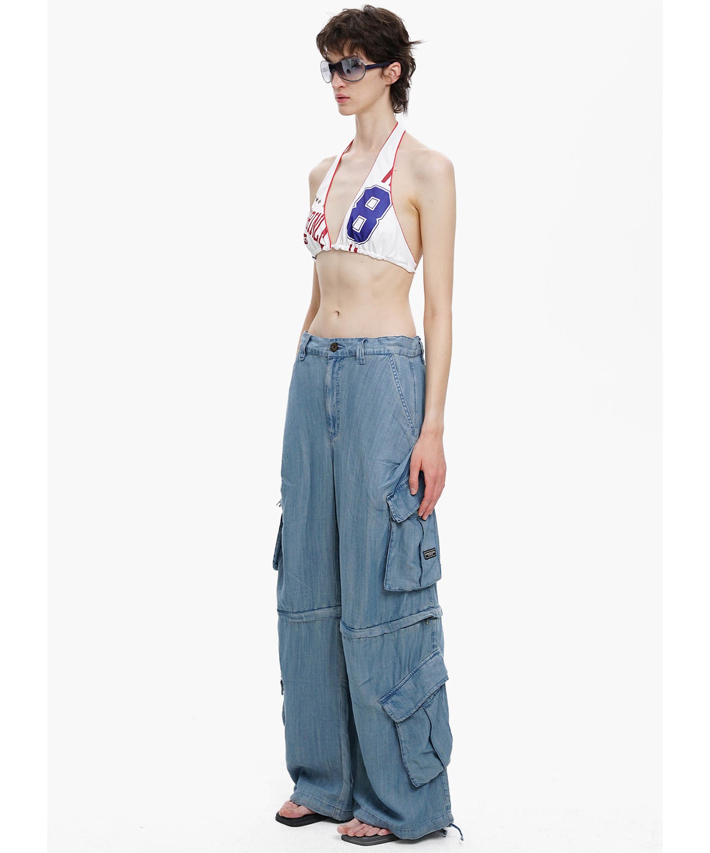 【自社サイト限定】ルーズフィット 2way カーゴデニムパンツ NZK6236【MASONPRINCE】【2025SS】