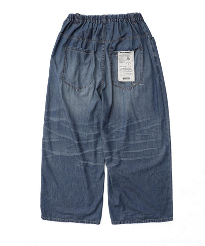スーパーワイド 色落ち加工 デニムパンツ NZK6240【MASONPRINCE】【2025SS】