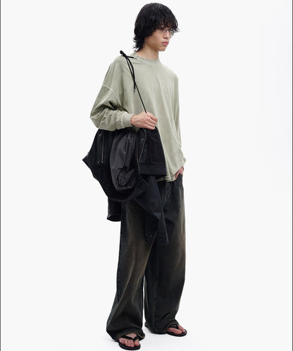 ルーズフィット オーバーダイ デニムパンツ NZK6245【MASONPRINCE】【2025AW】