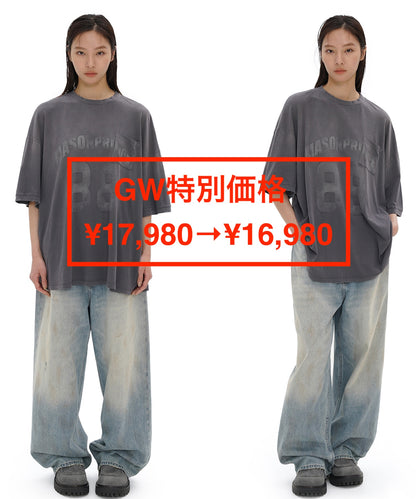 【GW特別価格適用※カートに入れるとセール価格が適用されます※】オーバーサイズ ヴィンテージ加工 ポケットTEE DT4303【2025SS】