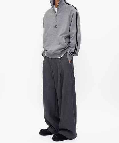 ルーズフィット 1タック ハイウエスト スラックス SK2114【MASONPRINCE】【2025AW】