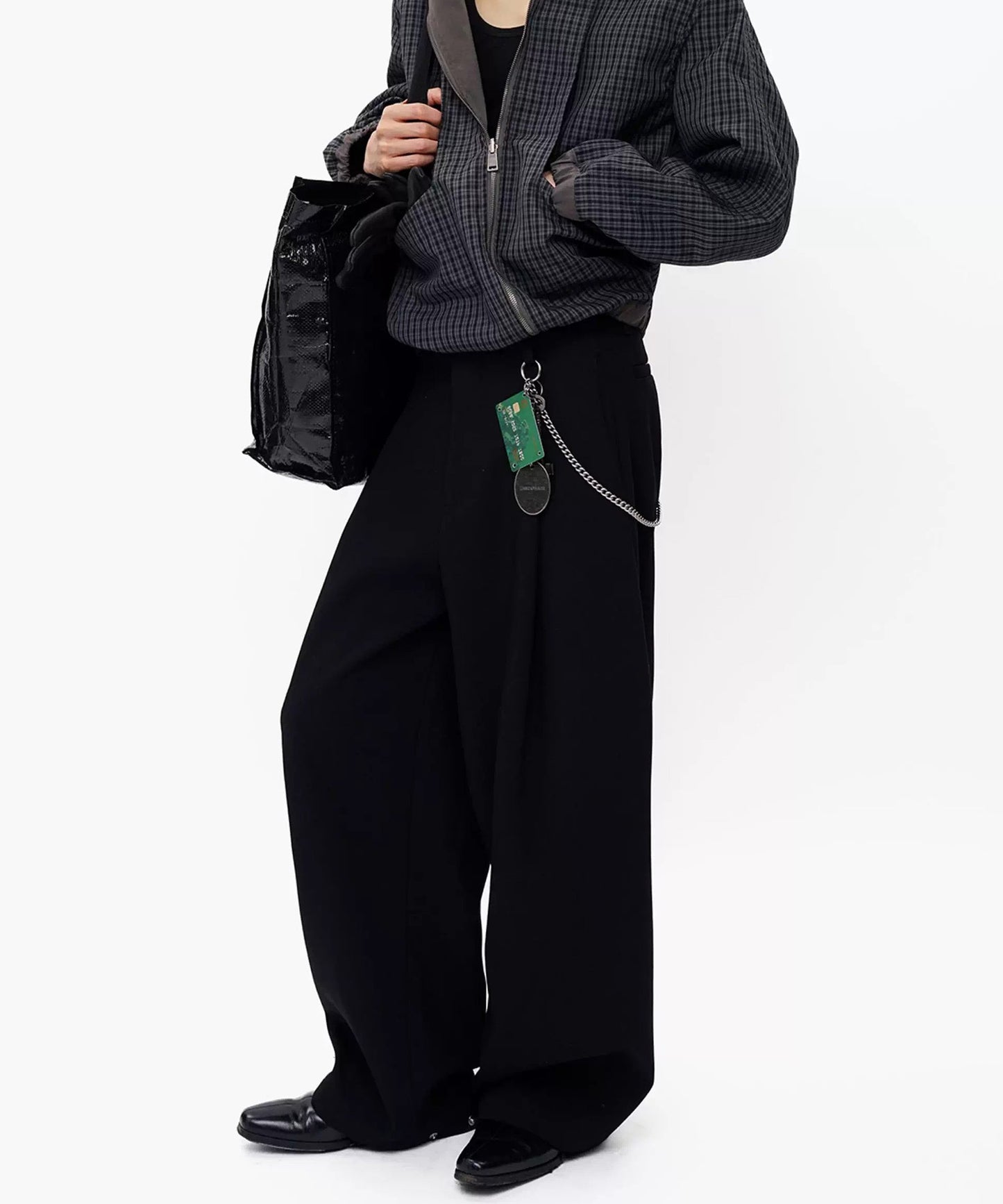 ルーズフィット 1タック ハイウエスト スラックス SK2114【MASONPRINCE】【2025AW】