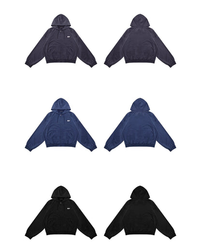 オーバーサイズ ウォッシュ加工 ダブルZIP パーカー WY6439【MASONPRINCE】【2025AW】