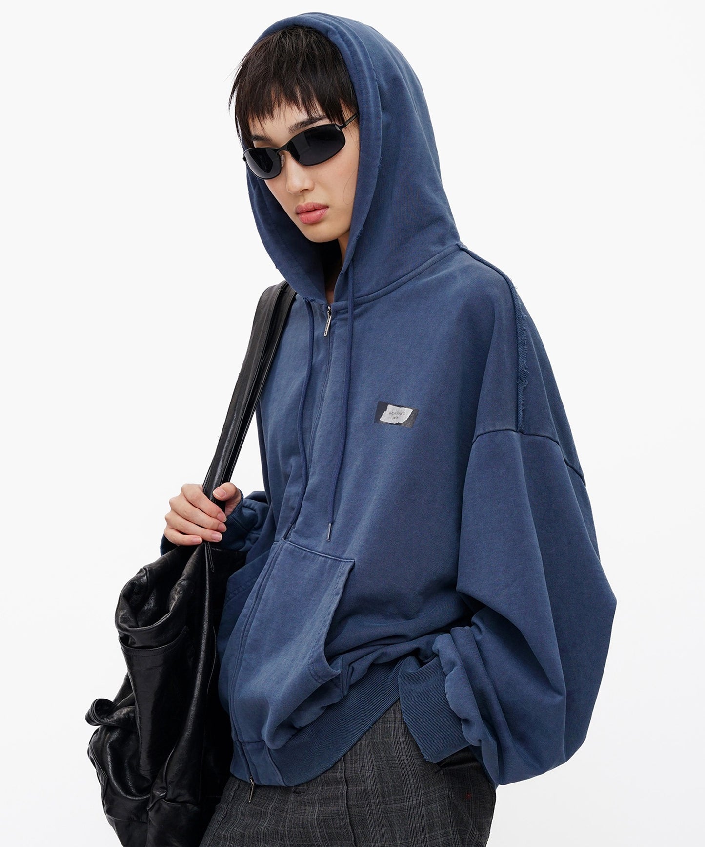 オーバーサイズ ウォッシュ加工 ダブルZIP パーカー WY6439【MASONPRINCE】【2025AW】