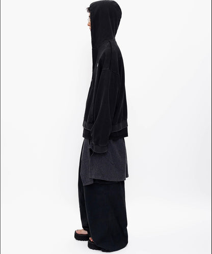 オーバーサイズ ウォッシュ加工 ダブルZIP パーカー WY6439【MASONPRINCE】【2025AW】
