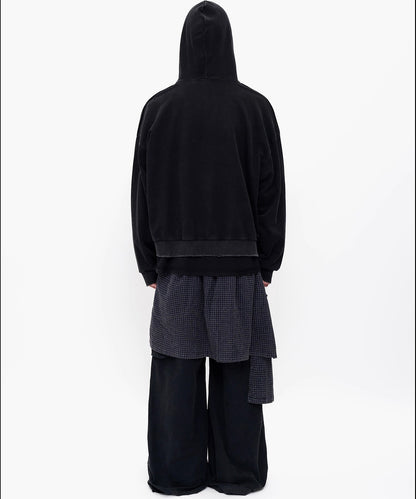 オーバーサイズ ウォッシュ加工 ダブルZIP パーカー WY6439【MASONPRINCE】【2025AW】