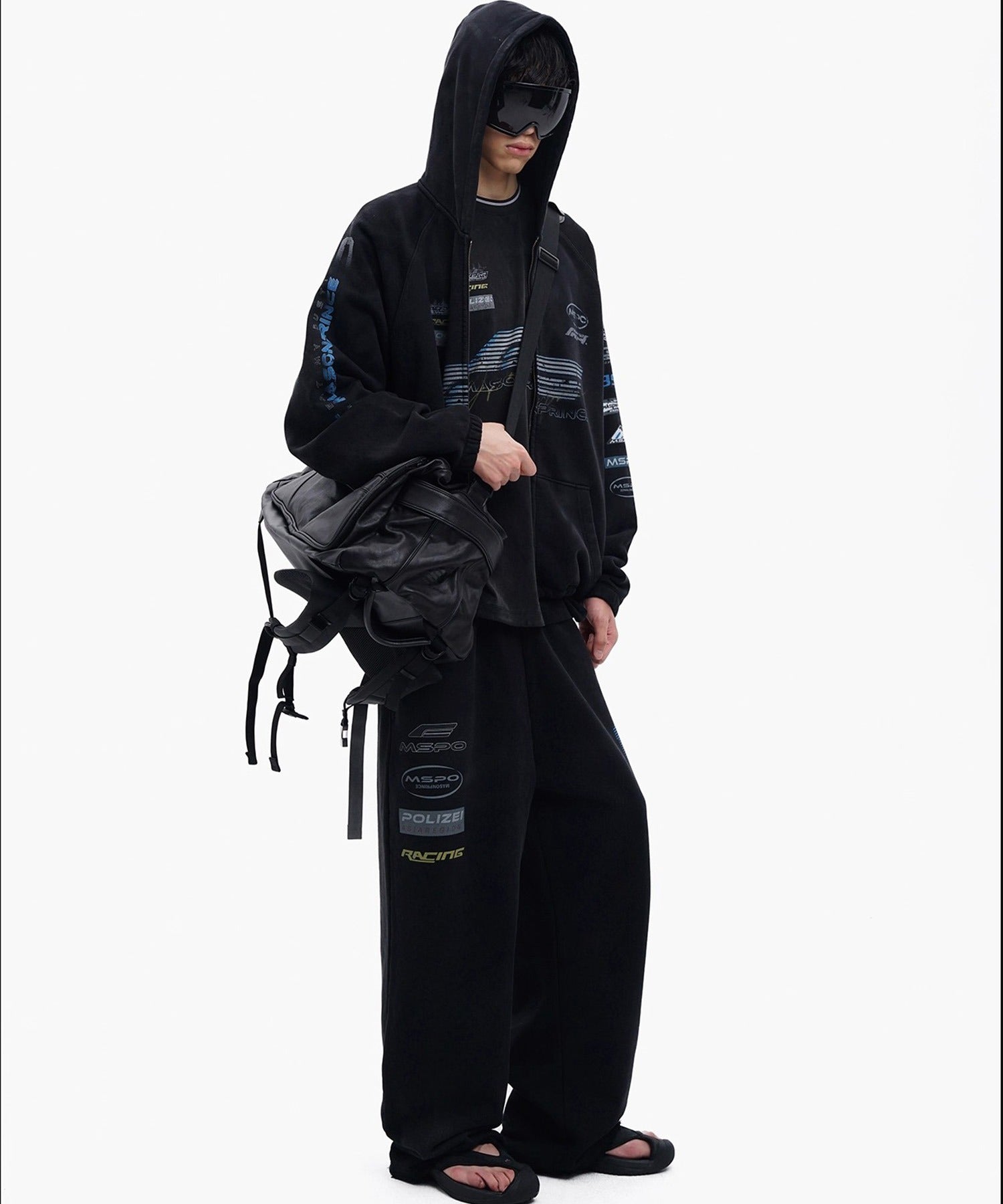 オーバーサイズ レーシングデザイン ZIPパーカー WY6461