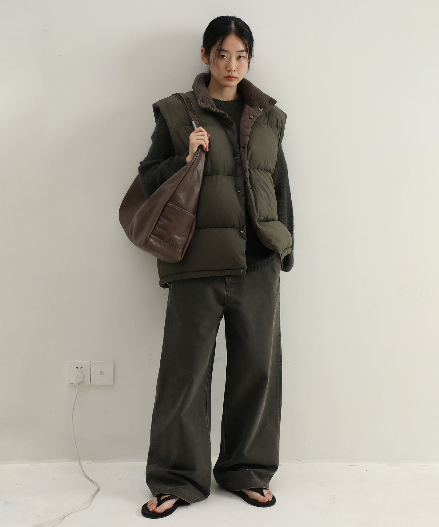 【SALE 30%OFF_特別価格適用※カートに入れるとセール価格が適用されます※】ルーズフィット 裾ボタン ヴィンテージ加工 ワークパンツ XXK4321【MASONPRINCE】【2025SS】