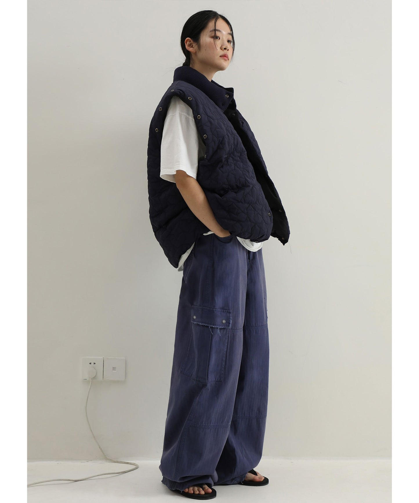 【SALE 30%OFF_特別価格適用※カートに入れるとセール価格が適用されます※】ルーズフィット サイドポケット カジュアルパンツ XXK4323【MASONPRINCE】【2025SS】