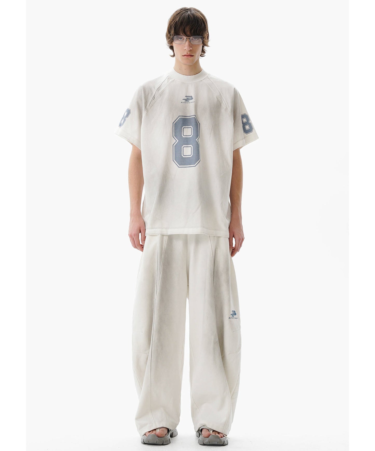 ルーズフィット シンプルロゴ スウェットパンツ XXK4329【MASONPRINCE】【2025SS】
