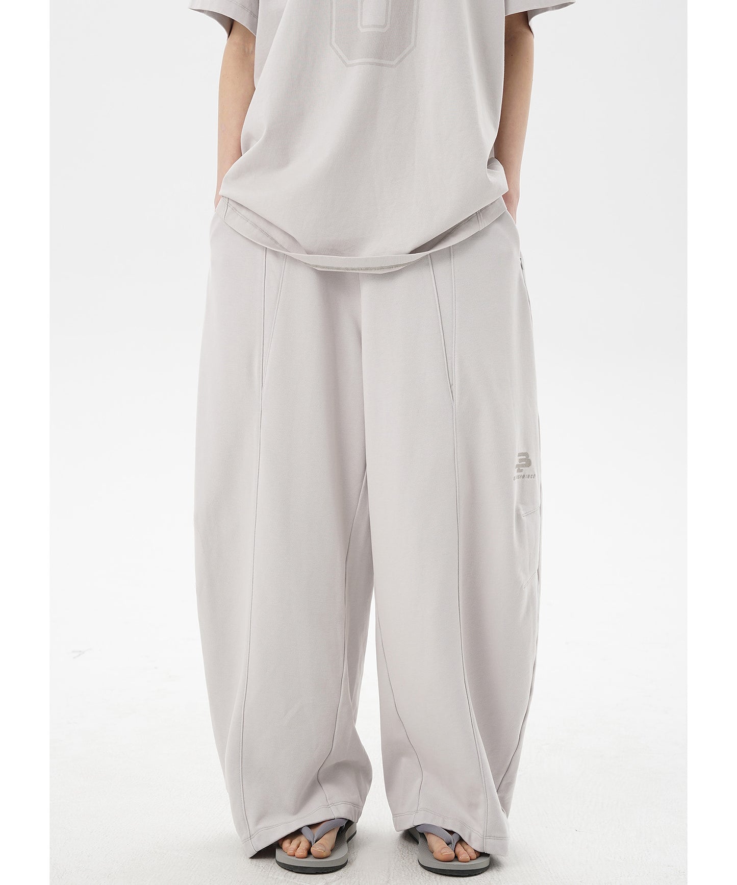 ルーズフィット シンプルロゴ スウェットパンツ XXK4329【MASONPRINCE】【2025SS】