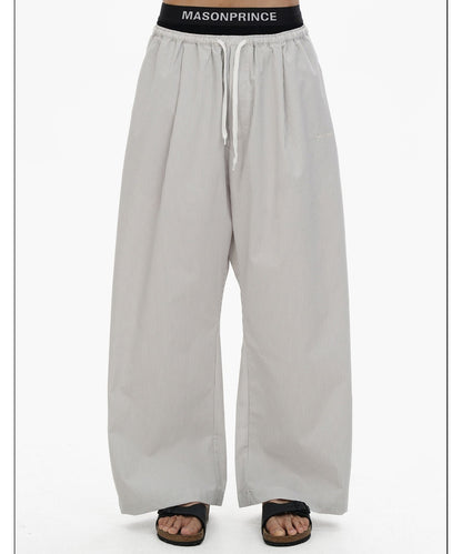 ルーズフィット ストライプ パジャマ風 パンツ XXK4343【MASONPRINCE】【2025SS】