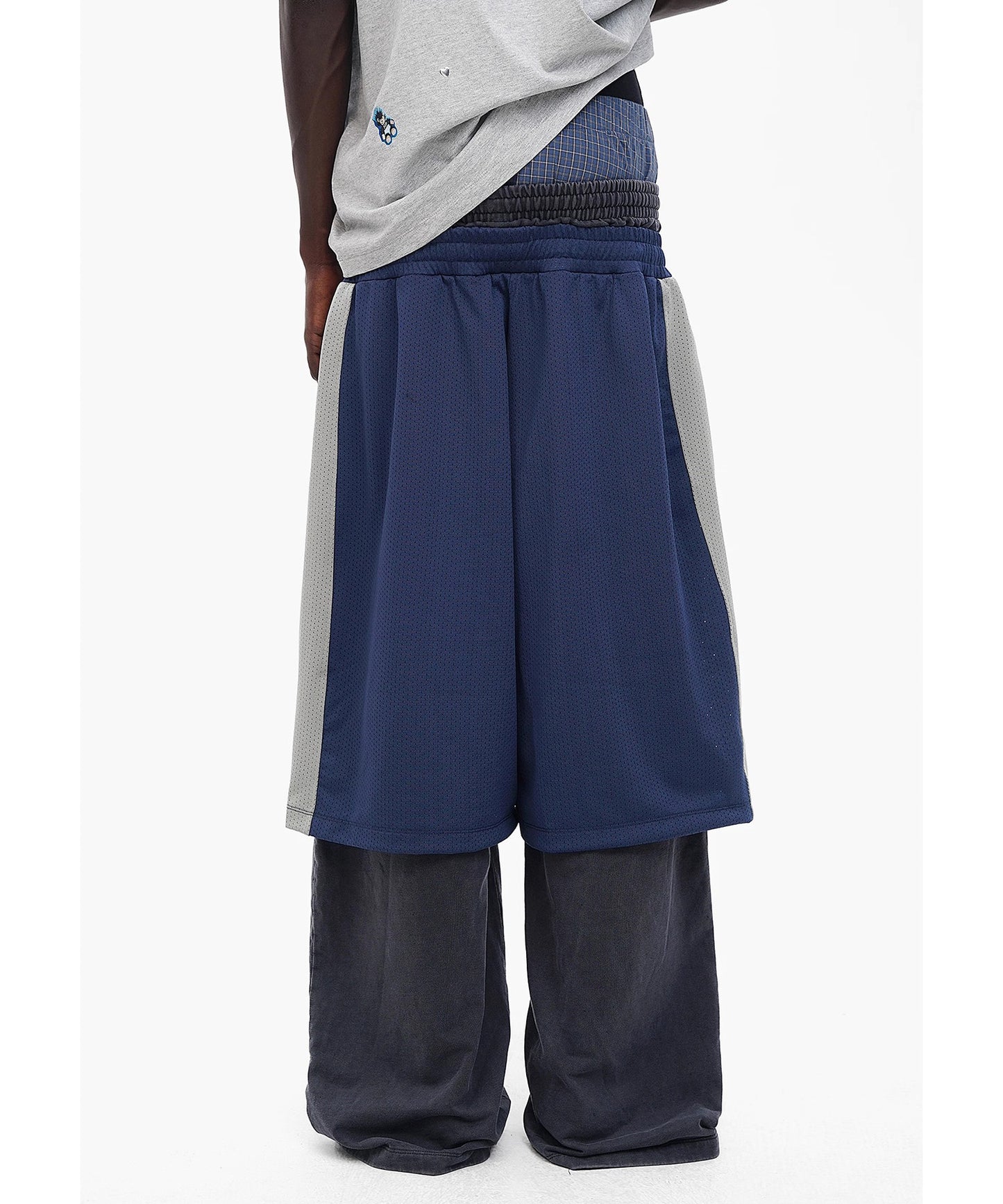 【自社サイト限定】ルーズフィット レイヤード スウェットパンツ XXK4355【MASONPRINCE】【2025SS】