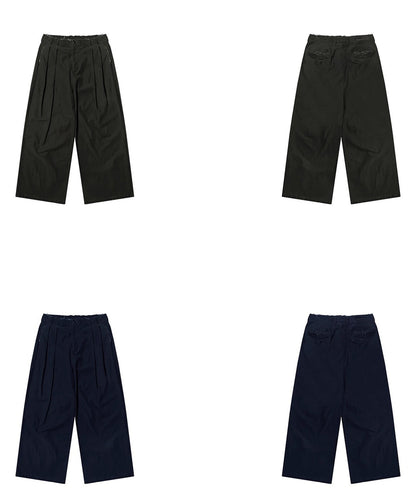 ルーズフィット ダブルプリーツ コットンワークパンツ XXK4359【MASONPRINCE】【2025AW】