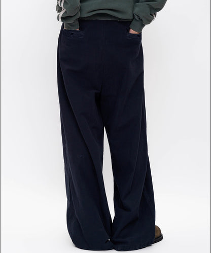 ルーズフィット ダブルプリーツ コットンワークパンツ XXK4359【MASONPRINCE】【2025AW】