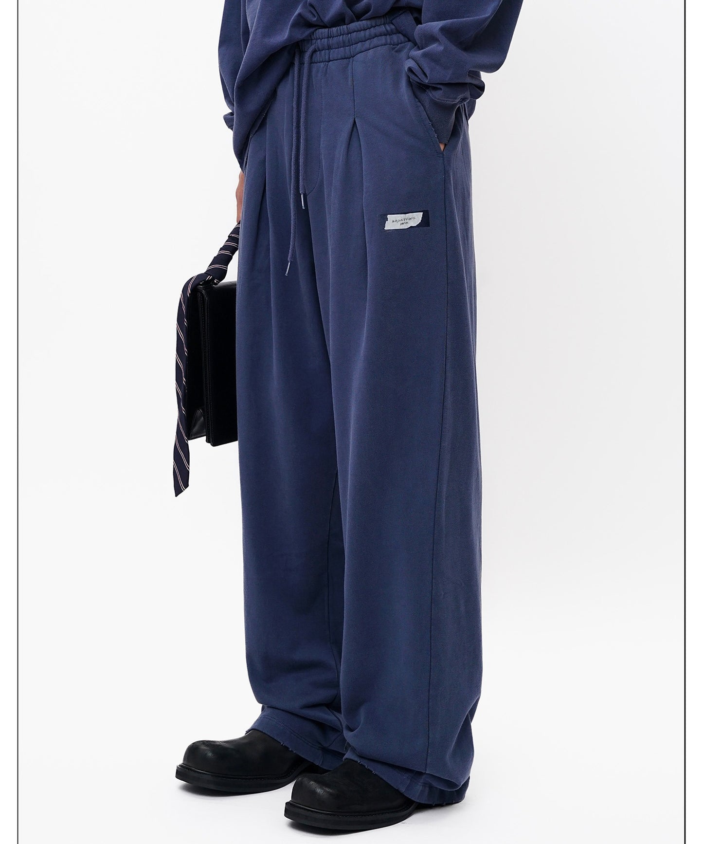 ルーズフィット 手書きロゴプリント スウェットパンツ XXK4362【MASONPRINCE】【2025AW】