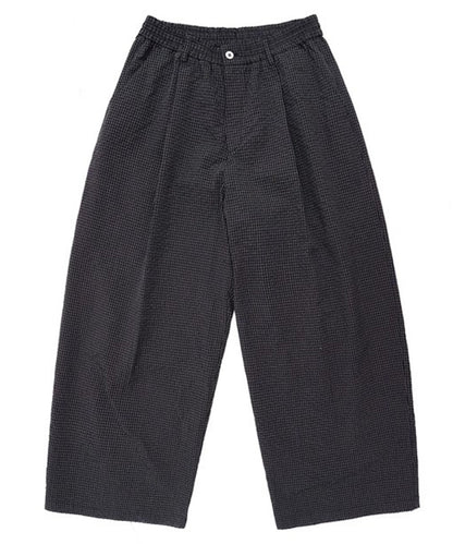 ルーズフィット ダブルプリーツ チェックパンツ XXK4365【MASONPRINCE】【2025SS】