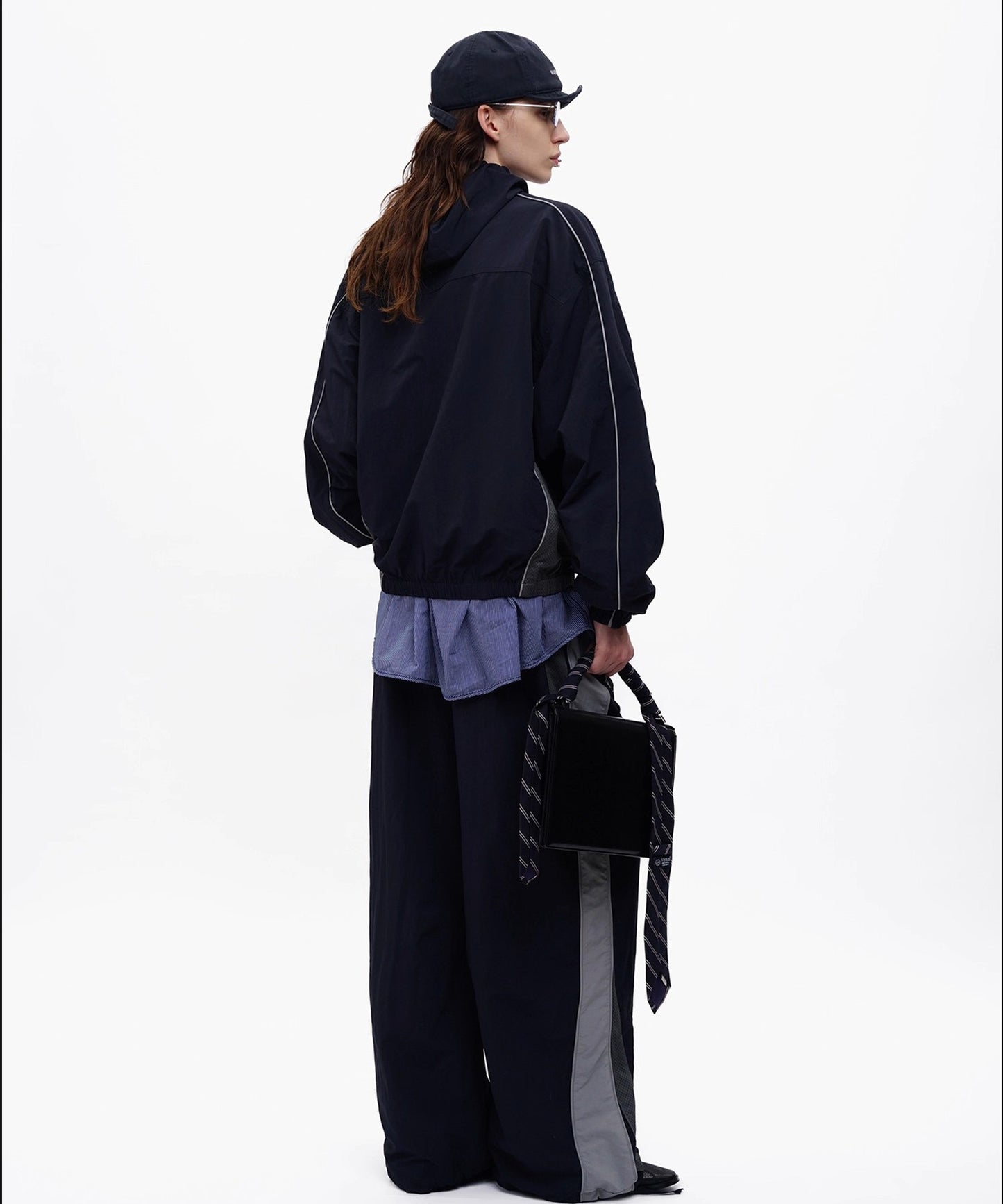 ルーズフィット サイドメッシュ トラックパンツ XXK4375【MASONPRINCE】【2025AW】