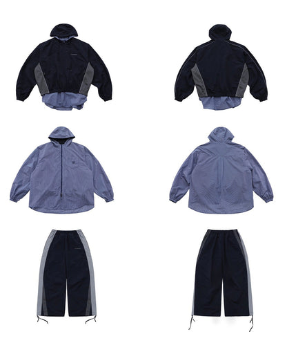 ルーズフィット サイドメッシュ トラックパンツ XXK4375【MASONPRINCE】【2025AW】