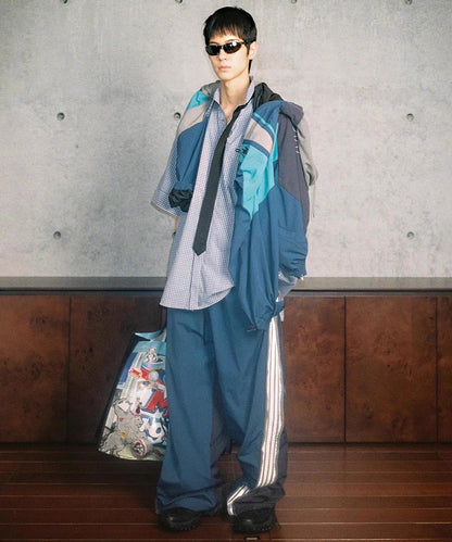 ルーズフィット サイドライン トラックパンツ XXK4380【MASONPRINCE】【2025AW】